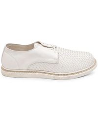 Guidi - Woven Leather Derby Shoes - Lyst