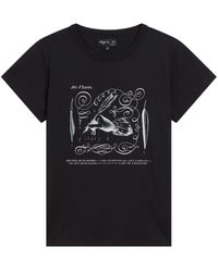 agnès b. - Brando Encyclopédie-print Cotton T-shirt - Lyst