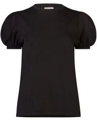 Nina Ricci - Puff-sleeves Cotton T-shirt - Lyst