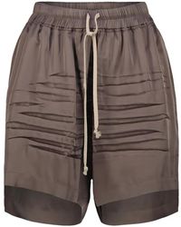 Rick Owens - Drawstring-Waistband Shorts - Lyst