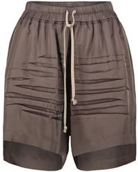 Rick Owens - Drawstring-Waistband Shorts - Lyst