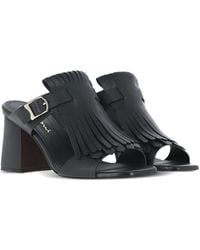 Santoni - 75Mm Calyps75Fr Fringed-Detail Buckle Pumps - Lyst