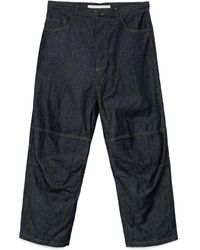 Forme D'expression - Jeans Con Cuciture A Contrasto - Lyst