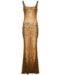 retroféte - Bead-Embellished Maxi Dress - Lyst