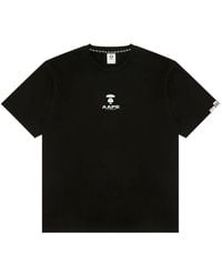 Aape By A Bathing Ape - Moonface Logo-Print T-Shirt - Lyst