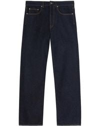Palm Angels - Logo-embroidered Denim Jeans - Lyst