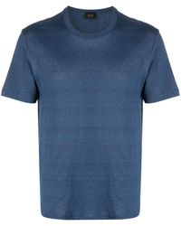 Brioni - T-shirt en lin à manches courtes - Lyst