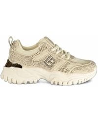 Laura Biagiotti - Crystal-Embellished Chunky-Sole Sneakers - Lyst