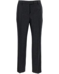 Alberto Biani - Pinstripe Straight-Leg Trousers - Lyst
