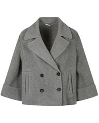 Peserico - Manteau Croisé À Revers Crantés - Lyst