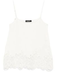 Fabiana Filippi - Lace-Trimmed Top - Lyst