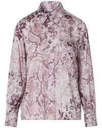 Liu Jo - Printed Twill Shirt - Lyst