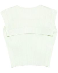Pleats Please Issey Miyake - Pleated Panelled Blouse - Lyst