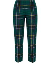 McQueen - Pantalones de lana a cuadros - Lyst