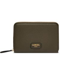 Lancel - Ninon Grained Zip Around Wallet - Lyst
