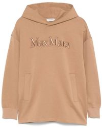 Max Mara - Sudadera En Mezcla De Algodon Con Logo - Lyst
