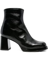 Chie Mihara - 75Mm Kentin Patent-Leather Block-Heel Boots - Lyst