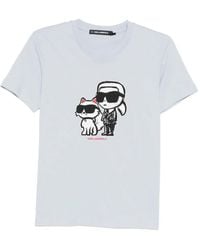 KARL LAGERFELD - Ikon Sketch Duo T-Shirt - Lyst