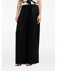 DKNY - Pleated Elastic-Waistband Palazzo Pants - Lyst