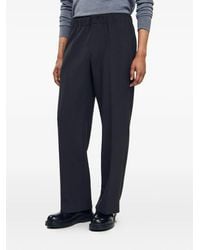 Sandro - Pantaloni A Gamba Ampia Con Vita Elasticizzata - Lyst