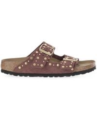 Birkenstock Arizona Rivet スタッズ フラットサンダル ホワイト | Lyst