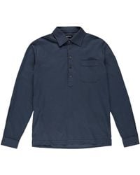 Tom Ford - Long-Sleeve Piqué Polo Shirt - Lyst