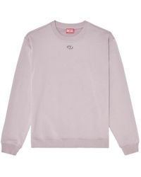 DIESEL - Oval-D Embroidered Sweatshirt - Lyst