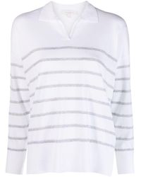 Antonelli - Long-sleeve Striped Knitted Top - Lyst