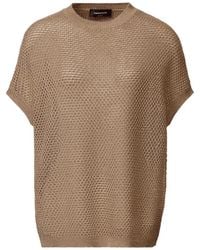 Fabiana Filippi - Crew Neck Ribbed Top - Lyst