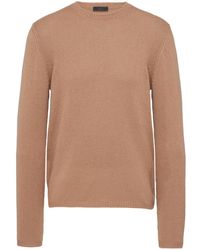 Prada - Long-Sleeve Cashmere Jumper - Lyst