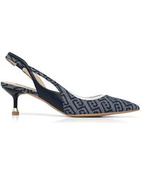 Liu Jo - Denim Slingback Pumps - Lyst