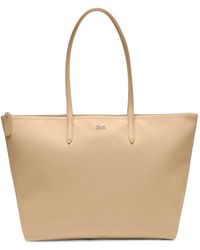 Lacoste - L.12.12 Logo-Plaque Tote Bag - Lyst