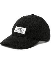 MM6 by Maison Margiela - Logo-Patch Bouclé Baseball Cap - Lyst