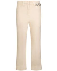 Liu Jo - Mid-Rise Cropped Trousers - Lyst