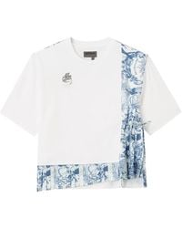 Musium Div. - Pleated-Hem T-Shirt - Lyst