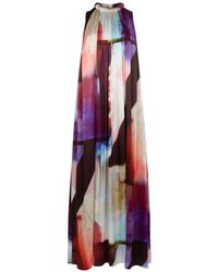 ROKSANDA - Alkari Printed Silk-Blend Maxi Dress - Lyst