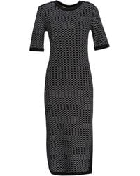 BOSS - Midi-Jurk Met Geometrische Print - Lyst