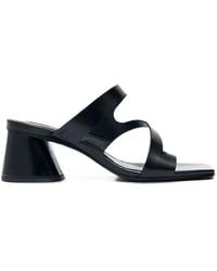 Alohas - Orielle Squared-Toe Block-Heel Sandals - Lyst