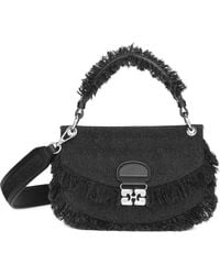 Ganni - Sac À Main En Jean - Lyst