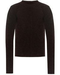 Rick Owens - High-Neck Alpaca Wool Sweater - Lyst
