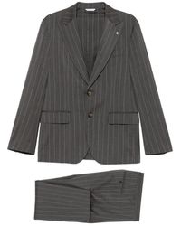 Manuel Ritz - Pinstripe-Pattern Single-Breasted Suit - Lyst