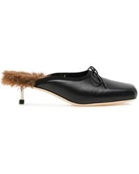 Simone Rocha - Faux Fur Lined Pointe Mules - Lyst