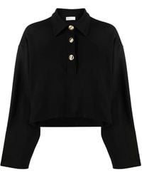 Rosetta Getty - Polo Crop A Maniche Lunghe - Lyst