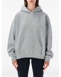 Nike - Studio Logo-Embroidered Pouch-Pocket Hoodie - Lyst