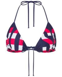 Moschino - Bikinitop Met Logoprint - Lyst