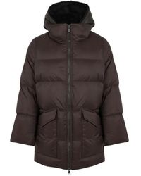 Yves Salomon - A-Line Shearling-Panel Down Coat - Lyst