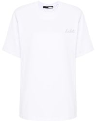 ROTATE BIRGER CHRISTENSEN - Logo-embroidered Organic Cotton T-shirt - Lyst