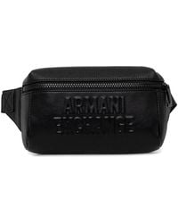 ARMANI EXCHANGE - Embossed Logo Belt Bag - Lyst