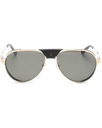 Cartier - Santos De Cartier Pilot Sunglasses - Lyst