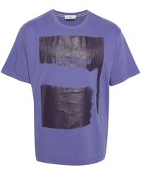 Stone Island - Scratched Paint Two Cotton T-shirt - Lyst